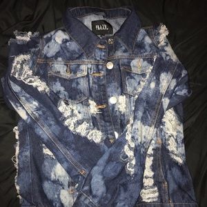 Ripped jeans jacket